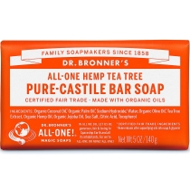 Dr. Bronner's Tea Tree Organic Soap Bar - 140g
