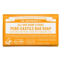 Dr. Bronner's Pure-Castile Bar Soap Hemp Citrus 140g