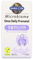 Garden of Life Microbiome Once Daily Prenatal 30 Vegan Capsules