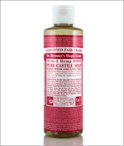 Dr. Bronner's Rose Liquid Castile-Soap 240ml