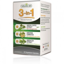 Natures Aid 3-in-1 Natural Formula 60 Vegetarian Capsules