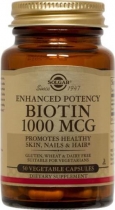 Biotin 1000 mcg Vegetable Capsules