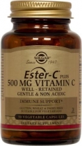 Ester-C(R) Plus 500 mg Vitamin C Vegetable Capsules (Ester-C(R) Ascorbate Complex)