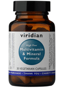 Viridian High Five Multivitamin & Mineral Formula (30 Caps)