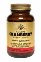 Natural Cranberry with Vitamin C Vegetable Capsules