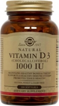 Vitamin D3 25 µg (1000 IU) 100 Softgels