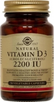 Solgar Vitamin D3 2200IU (55 ug) 100 Veg. Capsules