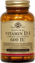 Vitamin D3 600 IU (15 µg) Vegetable Capsules