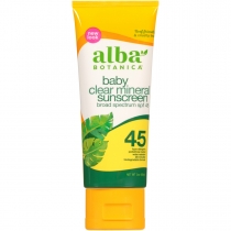 Alba Botanica Baby Clear Mineral Sunscreen spf45