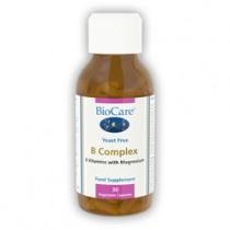 BioCare B Complex Plus Magensium Yeast Free 30 Capsules