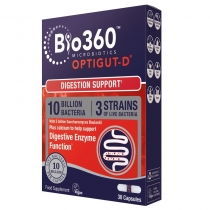 Natures Aid Bio360 OptiGut-D 30 Capsules