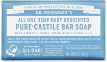 Dr. Bronner's Pure Castile Bar Soap Baby-Mild 140g