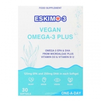 Eskimo-3 Vegan Omega-3 Plus 30 Softgels