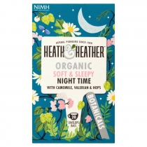 Heath & Heather Organic Soft & Sleepy Night Time with Camomile, Valerian & Hops