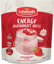 Linwoods Energy Overnight Oats Strawberry Flavour 300g
