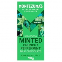 Montezuma's 35% Cocoa Minted Crunchy Peppermint Milk Chocolate 90g