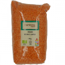 Rainbow Organic Red Split Lentils 1Kg