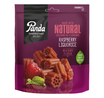 Panda Raspberry Liquorice 200g