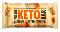 Pulsin Keto Plant Based Almond & Salted Caramel Bar 50g