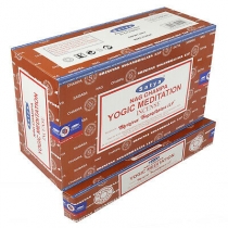 Satya Nag Champa Yogic Meditation Agarbatti Pack of 12 Incense Sticks Box 15g