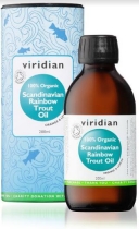 Viridian 100% Organic Scandinavian Rainbow Trout Oil (200ml)