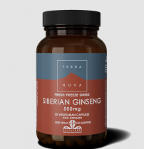 Terranova Siberian Ginseng 500mg 100 Vegetarian Capsules