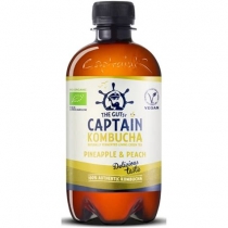 The Gutsy Captain Kombucha Pineapple & Peach Green Tea 400ml