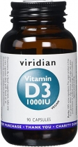 Vitamin D2 (Vegan) 1000iu 90 Vege Capsules