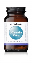 Viridian L-Carnitine 500mg 30 Vegetarian Capsules