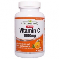 Natures Aid Vitamin C Low Acid 1000mg 90 Tabs