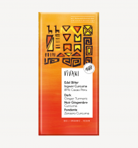 Vivani Edel Bitter Superior Dark Ginger Turmeric 89 % Cocoa Peru 80g