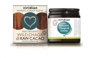 Viridian Nordic Forest Blend 100% Organic Wild Chaga and Raw Cacao 30g