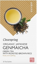 Clearspring Organic Japanese Genmaicha Green Tea with Roasted Brown Rice (20 Teabags)