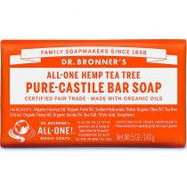 Dr. Bronner's Tea Tree Organic Soap Bar - 140g