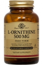 Solgar L-Ornithine 500 mg 50 Vegetable Capsules