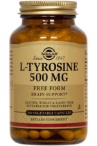 Solgar L-Tyrosine 500 mg 50 Vegetable Capsules