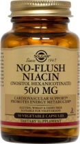 No-Flush Niacin 500 mg Vegetable Capsules (Vitamin B3) (Inositol Hexanicotinate)