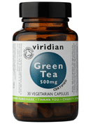 Organic Green Tea Leaf 500mg Veg Caps