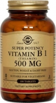 Vitamin B1 500 mg Tablets (Thiamin)