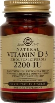Solgar Vitamin D3 2200IU (55 ug) 100 Veg. Capsules