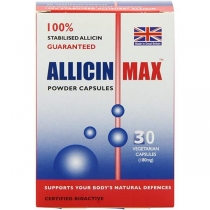 Allicin Max Powder Capsules Food Supplement 30 Vegetarian Capsules