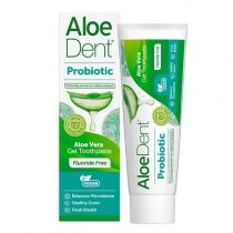 AloeDent Probiotic Aloe Vera Gel Toothpaste Fluoride Free 75ml