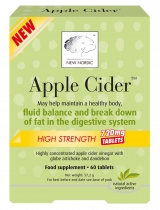 New Nordic Apple Cider High Strength Twin Pack 120 Tablets