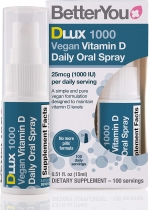 BetterYou Dlux 1000 Vegan Vitamin D Daily Oral Spray 15ml 