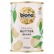 Biona Organic Butter Beans in Water 400g