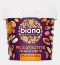 Biona Organic Peanut Butter Crunchy Salted 1kg