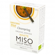 Clearspring Organic Japanese White Miso Soup Paste (4 x 15g)