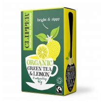 Clipper Organic Green Tea & Lemon (20 Unbleached Bags) 40g