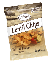 Cofresh Chilli & Lemon Lentil Chips