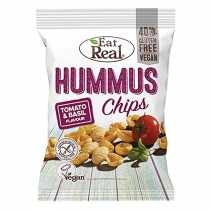 Eat Real Gluten Free Hummus Chips Tomato & Basil Flavour 135g